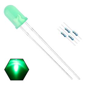 Yw05 Edgelec Ed R2r 100pcs 5mm Red And Green Lights Bi-color Led Diodes Common Cathode