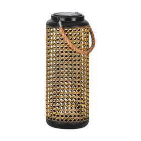 48971 Eglo Solar 13 Inch Tall Led Column Outdoor Lamp - Brown