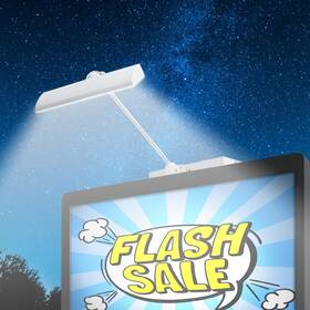Yy509 Einsamk Solar Sign Lights Outdoor 210led 3699 Lumen 32 17.7 1.7 White