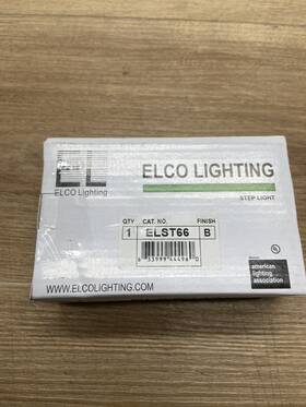 Elst66b Elco 1 Light 4-1/2 Inch Tall Integrated Led Outdoor Mini Step - Black