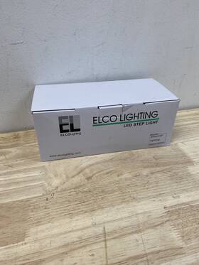 Elst81b Elco 3000k Led Brick Light With Angled Louver - Black