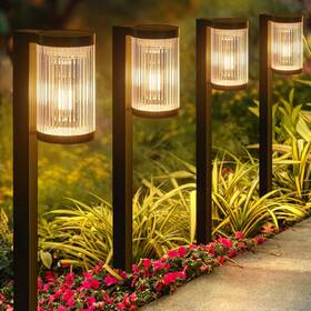 Eleclink 647697945209 Solar Pathway Lights Outdoor 6 Pack Upgraded F