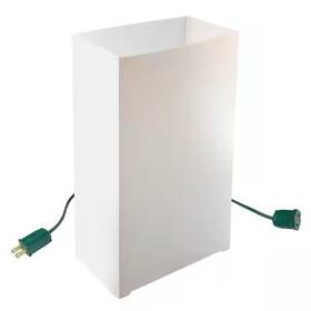 32010 Electric Lumabase Luminaria Kit White - 10ct Tested New Open Box