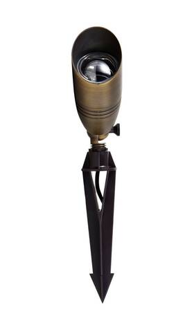 C030l Elegant Lighting Single Aera 3 Inch W 12v Flood Light - 50 Watt Brass