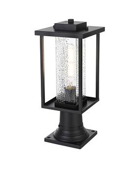 Od307p17bk Elegant Lighting Od307p17 Philip 17 Inch Tall Post Light - Black