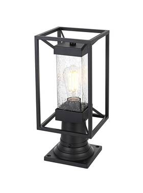 Od329p16bk Elegant Lighting Od329p16 Willington 16 Inch Tall Post Light - Black