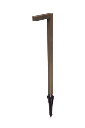 P807 Elegant Lighting Single Aera 12v Side Mount Path Light - Brass