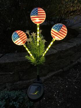 Elmtech 643845798741 Solar Pathway Lights Led Path Outdoor Waterproof Powered Garde