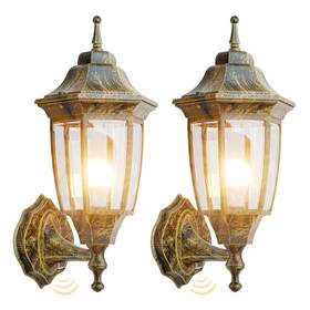 Em-aggl-2-ps Emart Dusk To Dawn Outdoor Porch Light Gold Aul-2pack