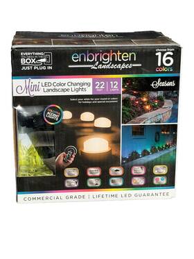 Enbrighten 030878413671 Mini Led Color Changing Landscape Lights 22ft 12