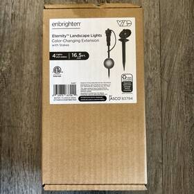 Enbrighten 030878837941 4 Eternity Color Changing Landscape Lights With Stakes New And Sealed