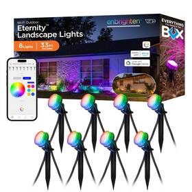 83789 Enbrighten Vibe Eternity Landscape Lights 33ft 8 Rgbwic Pathway Color