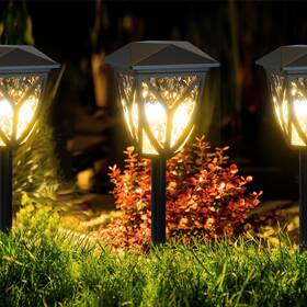 Cp1-9cm-30k-06-bl-zy-m02 Ensenior 6-pack Solar Lights Outdoor 3000k Led Garden For Pathway Yard
