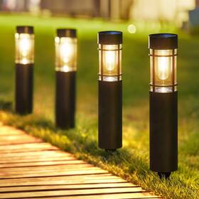 Dc-303 Ensli Solar Pathway Lights Outdoor 8 Pack Upgraded Up To 12 Hrs Gard