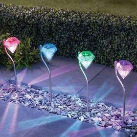 Epicgadget Tm 619956188269 Solar Garden Lights Outdoor Decorations Color Changing Led Diamon
