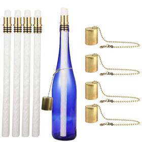 Wbttws-4 Ericx Light Wine Bottle Torch Kit 4 Pack Includes Long Life Wicks B