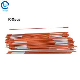 288489 Etecgo 100 Pack Reflective Markers 5/16 In Diameter Snow Stakes 48 Walkway Lights