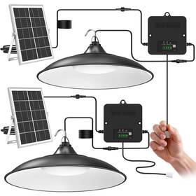 Dp045ab Etetale New Solar Shed Light Indoor Outdoor 2pack Pendant 2000lm Daytime Available With