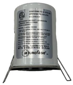 R039c Eurofase Lighting Recessed Cabinet Luminaire With Sunlite Lightbulb