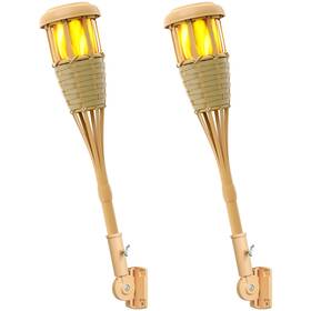 Evelynsun 650380735896 Upgraded Flickering Flames Solar Powered Lights - Torches Wat