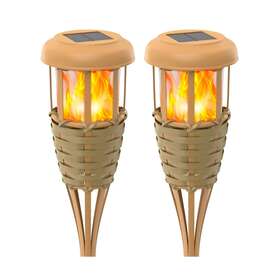 Evelynsun 746275381900 Flickering Flames Solar Powered Lights - Upgraded Torches Wat