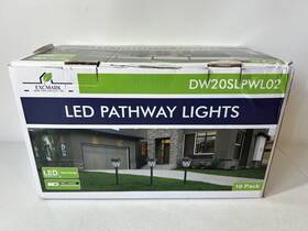 Excmark Dw20slpwl02 10 Pack Solar Led Pathway Lights Outdoor Garden Yard 10pk