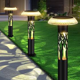 Osa070 Eyrosa Large Solar Pathway Lights 6 Pack Outdoor Landscape Lighting Fo