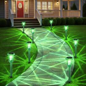 Pru013 Eyrosa Solar Outdoor Lights St Patricks Day 10 Pack Pathway Wa