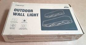 Fabstyl Kf04e-tb 8 Solar Wall Fence Lights Synchronously Change Color Step