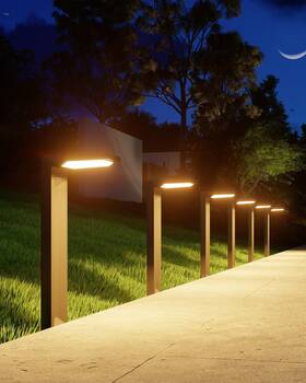 Fa0802-6w Falove 6 Pack Solar Powered Pathway Lights Outdoor Waterproof 30 Led Bright Walkway