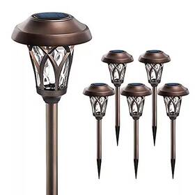 Fawey Tred Inc 445046862886 Outdoor Decor Solar Pathway Lights 6 Pack Super Bright High Lumen Waterproof M