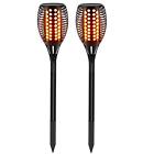 Fba-ba-0001 Balight Solar Torch Lights Dancing Flame Lighting Led Flickering Tiki
