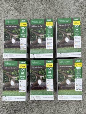 3010211 Feit Electric 100 Watt Led Onesync Bronze Solar Powered And Remote Spotlight