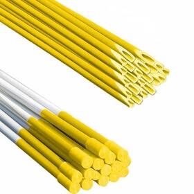 Fibermarker 742033259740 48 Inch Reflective Driveway Markers Poles For Easy Visibility Yellow 20-pack
