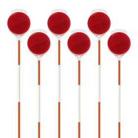 Fibermarker 769548774629 36 Inch Reflective Driveway Markers 1/4 Dia Fiberglass Pole 12pack