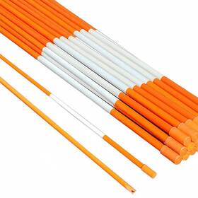 W1hsm5164o100 Fibermarker 48 Inch Orange Reflective Hollow Driveway Markers 5/16 Dia Snow