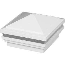 11199 Fiberon 5x5 Pyramid Top Post Cap Led Hardwire Light - Tranquil White New