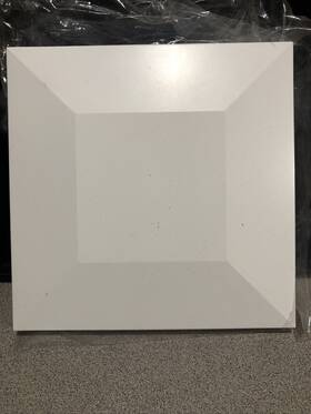 Fiberon 844219030843 5 Inch X Tranquil White Flat Top Post Cap For Beveled Posts