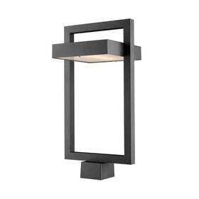 Filament Design 685659079494 Luttrel 1-light 21.62 Inch Black Aluminum Outdoor Post Light With Led