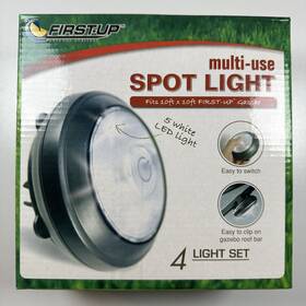 First Up 727001320288 Multi Use Led Spot Light Set Of 4 Clip On Gazebo Roof Bar Nib