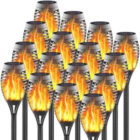 Fitsan 886268712080 10 Pack Mini Solar Torch Lights Led Outdoor Torches