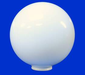 Fixture Replacement Globes & Shades 753582144876 12 White Acrylic Round Plastic Light Globe Pole Post Lamp Outdoor