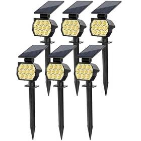 Tbd-65 Flaow Solar Spot Lights Outdoor Waterproof Ip67 6 Pack - 50 Led Adjustable P