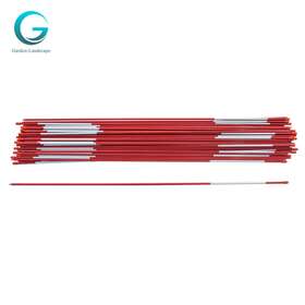 Smrm2540 Flexpole Snow Stakes Driveway Marker Plow Reflective Tape 5/16 Inch Dia 48in Red 50pcs Us