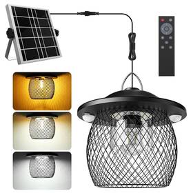 Spl3cpr86 Flrongsun Solar Shed Light Indoor/outdoor Cool/warm White E27 Bulb 5 Modes Yard/patio