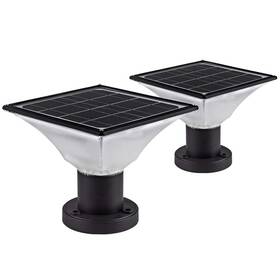 Fooyancho 749390570556 Solar Post Cap Lights Outdoor Dusk To Dawn Auto On/off Powered Lig
