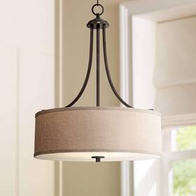 3122-pd-3 Franklin Iron Works La Pointe Oil Rubbed Bronze Pendant Chandelier Lighting
