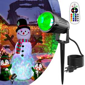 Fcr-swdshv-b1 Fuchumeru Halloween Christmas Outdoor Spotlight Rgb Lights Projector 12w Color