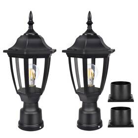 Fudesy 714133137921 Outdoor Post Lights Exterior Lamp Light Fixture With Pier Mount Base L