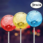 Fuj249 Gigalumi Outdoor Solar Garden Lights Pack Cracked Glass Ball